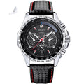 Luminous Multifunctional Steel Case Quartz Chronograph Watch