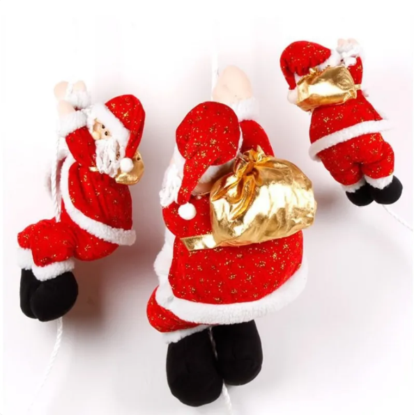 :🏷 Papá Noel Escalador Decorativo Navideñ