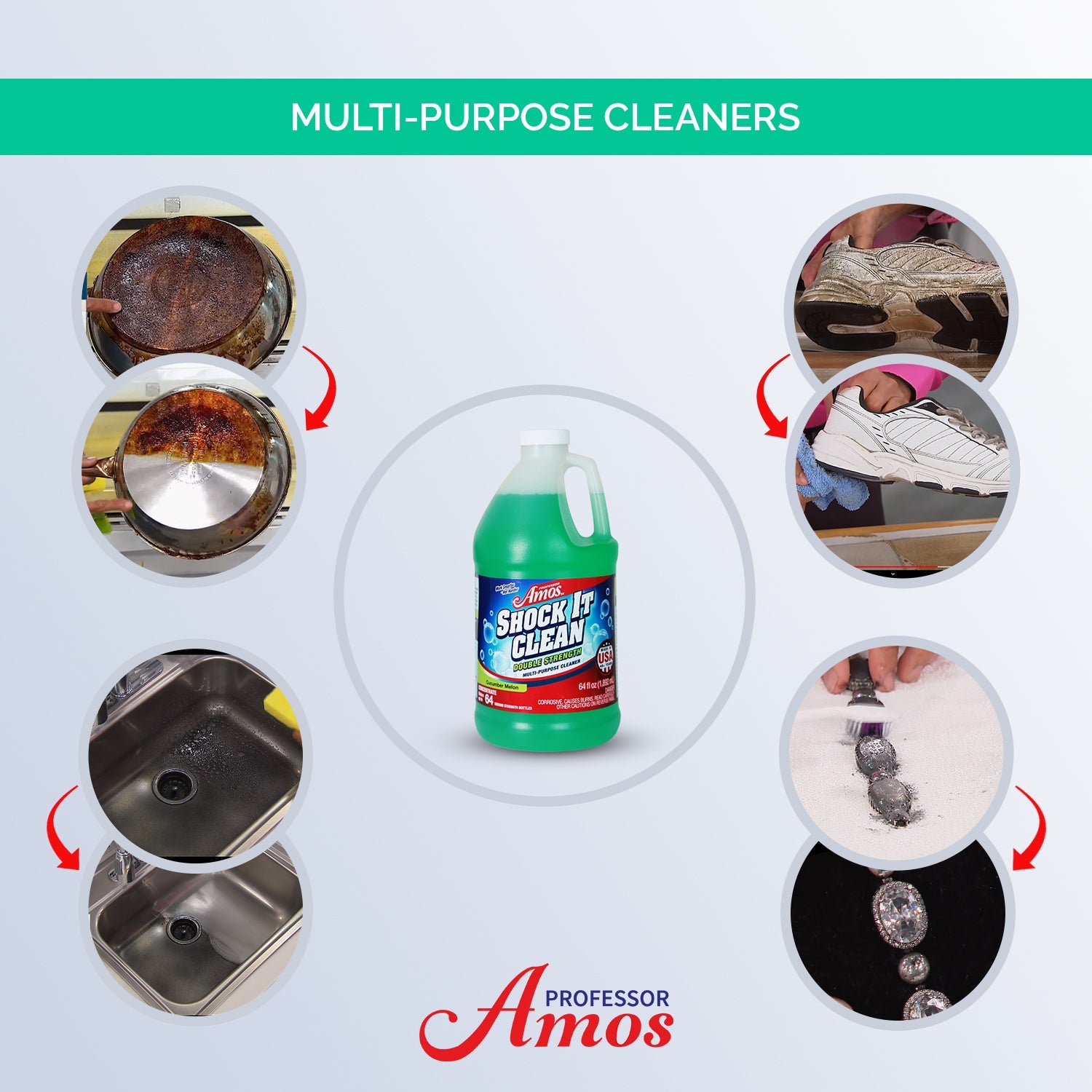 Professor Amos Shock It Clean — Limpiador Multiusos Concentrado