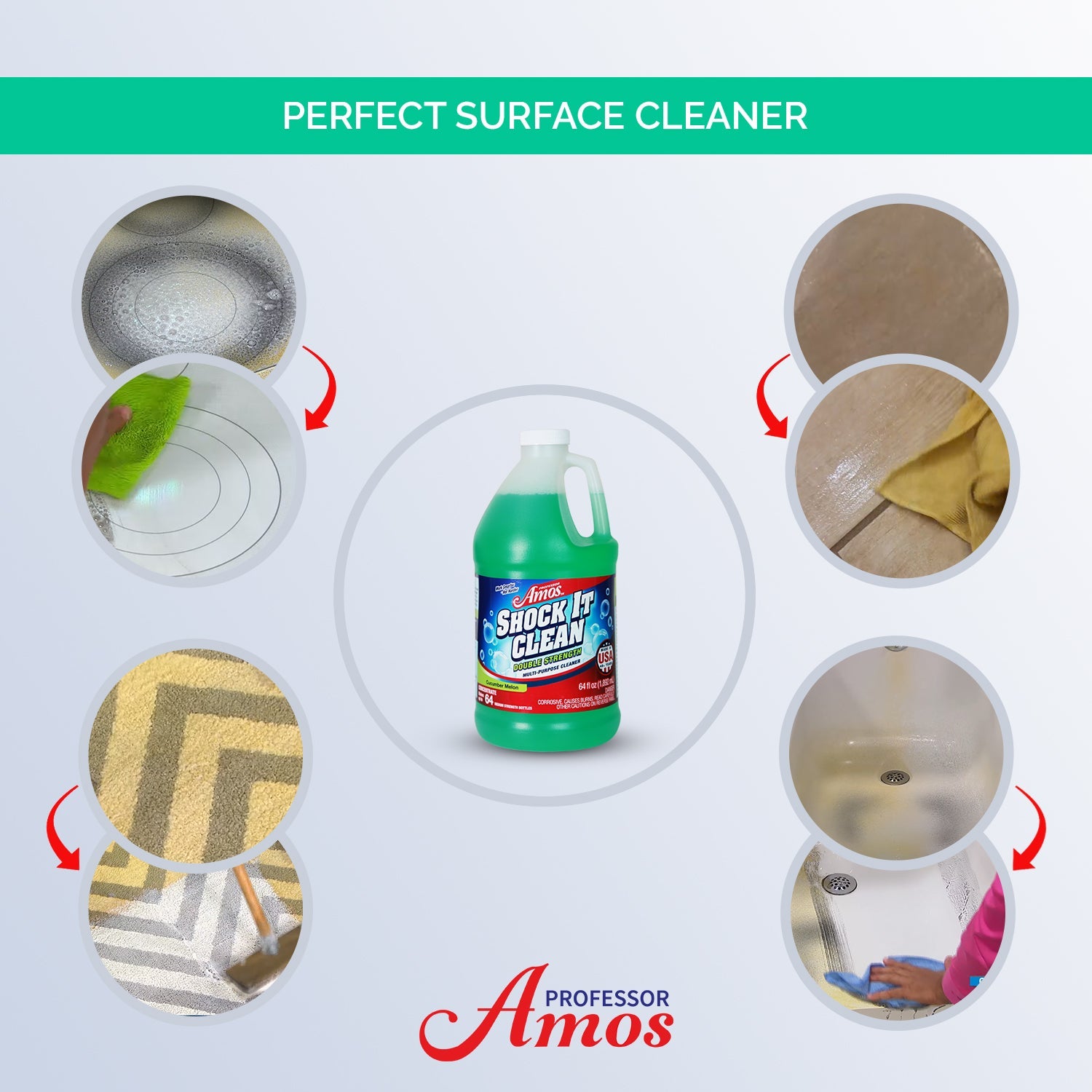 Professor Amos Shock It Clean — Limpiador Multiusos Concentrado