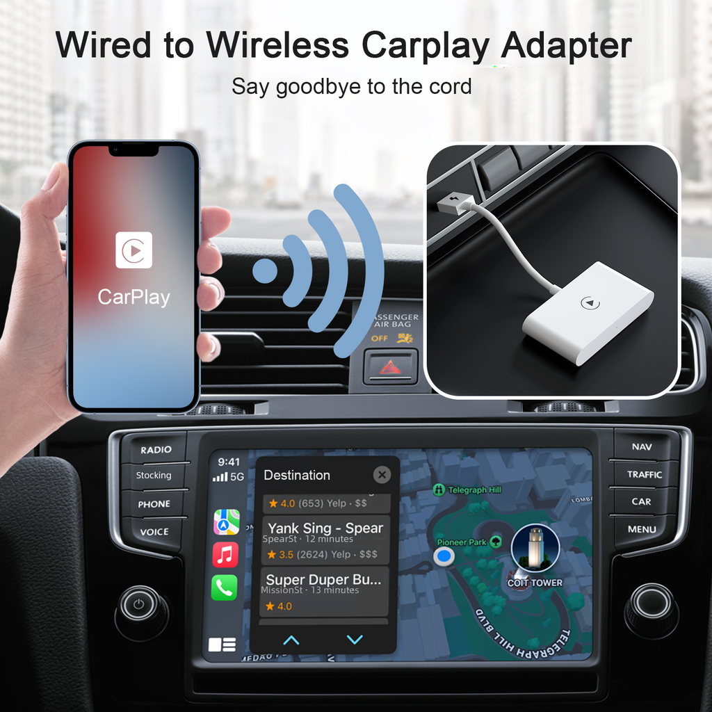 Adaptador CarPlay Inalámbrico Apple Premium