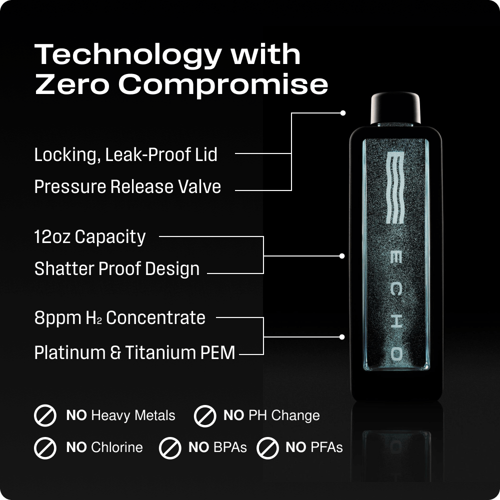 ECHO Flask — Botella de Agua de Hidrógeno Inteligente Premium