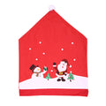 Christmas Non-Woven Fabric Chair Covers with Snowman Design