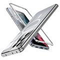Samsung Galaxy S21 Ultra Metal Case - Compatible with Mag-Safe Wireless Chager - Translucent Matte Back with Camera Lens Protection Magnetic Case Cover for Samsung Galaxy S21 Ultra - Magnetic Silver