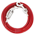 Correa de Cable de Acero con Resorte para Perros Grandes (20 pies)