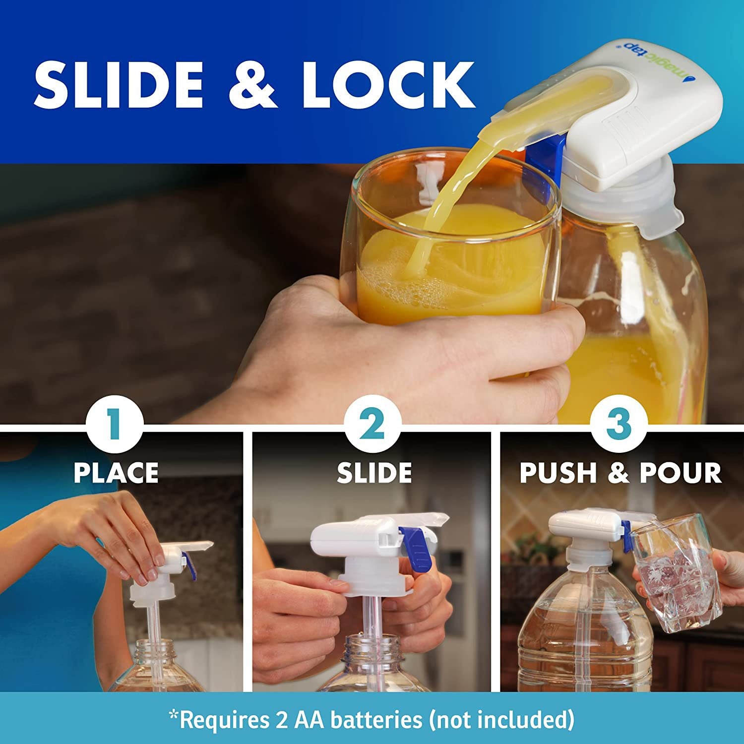 Magic Tap Electric Drink Dispenser Straw for Home Use